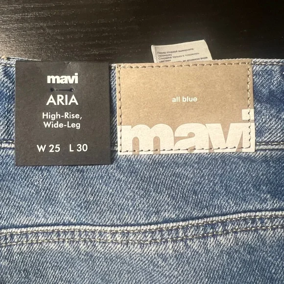 Mavi Women's Aria High Rise Wide Leg Jeans - NWT 25 x30 - Picture 10 of 11